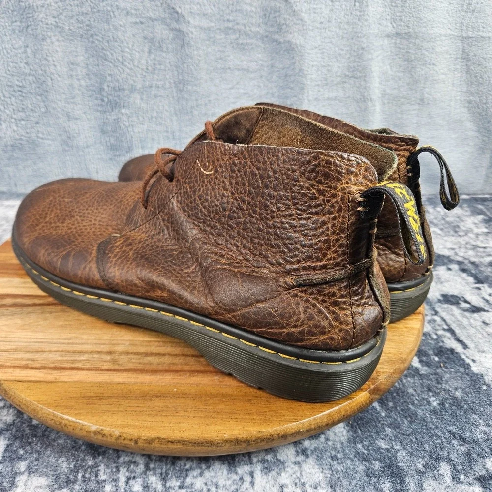 Dr Martens Boots Mens 12 Brown Leather Ember Chukka Ankle Lace Up Casual Shoes